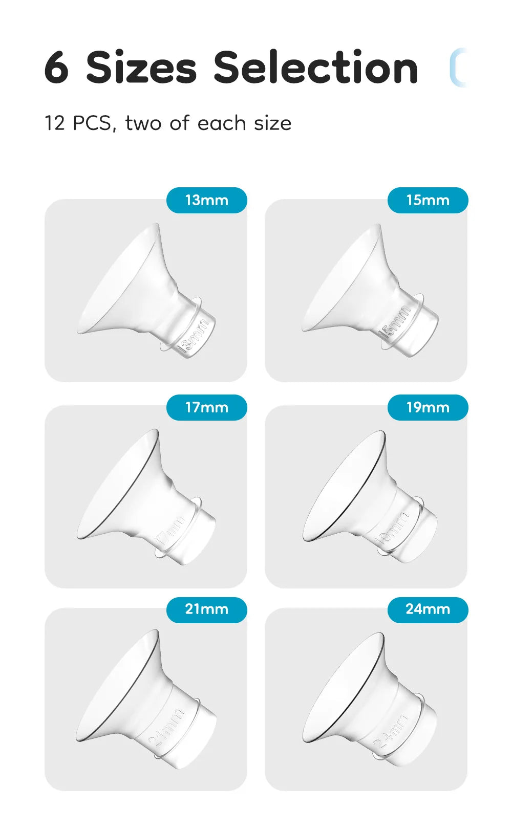 Silicone Flange Inserts for Breast Pumps