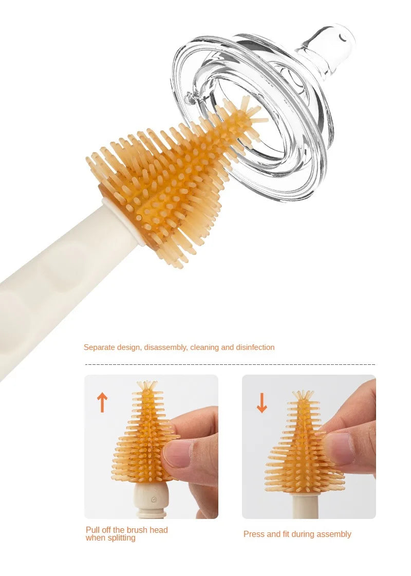 Portable Baby Bottle Cleaner Brush Set