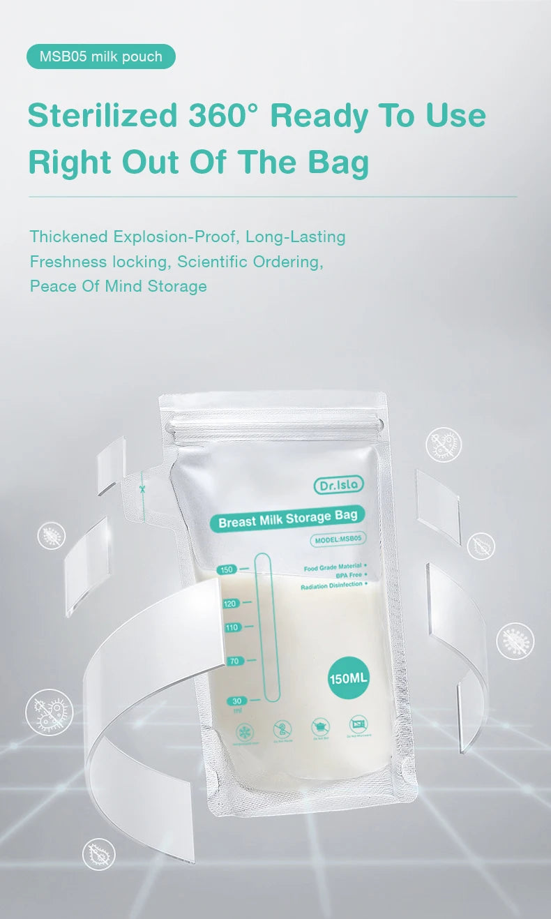 Dr.Isla Disposable Breast Milk Storage Bags