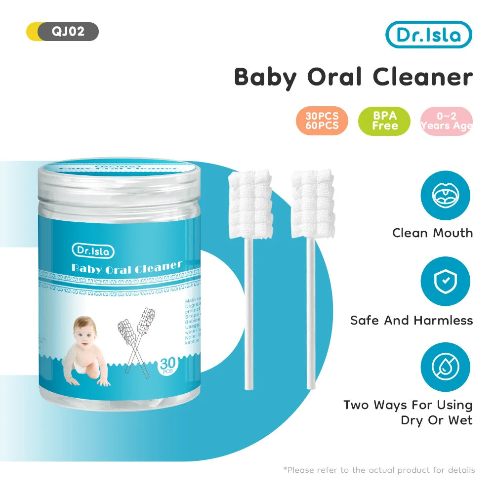 Dr. Isla Baby Tongue Cleaner Disposable Gauze Toothbrush