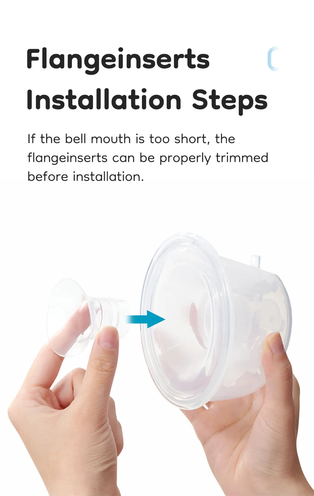 Silicone Flange Inserts for Breast Pumps