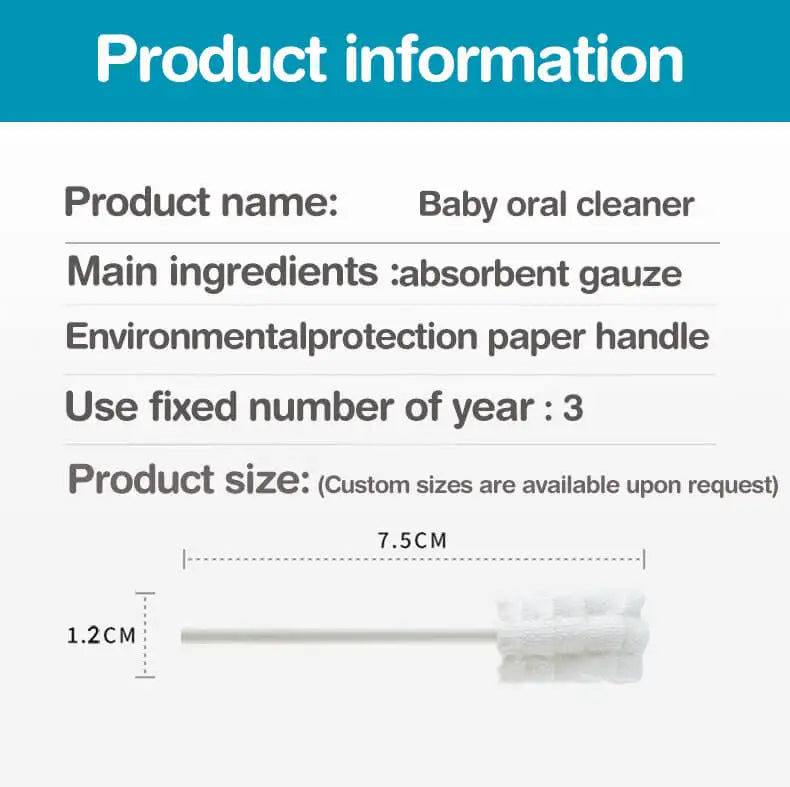 Dr. Isla Baby Tongue Cleaner Disposable Gauze Toothbrush