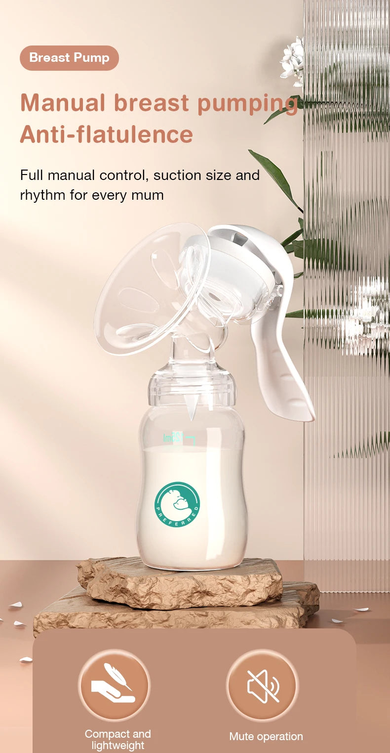 Manual Breast Pump Baby Nipple Suction