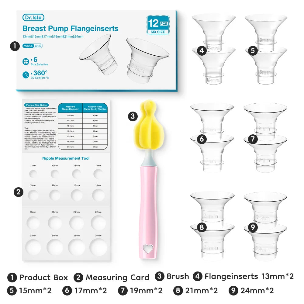 Silicone Flange Inserts for Breast Pumps