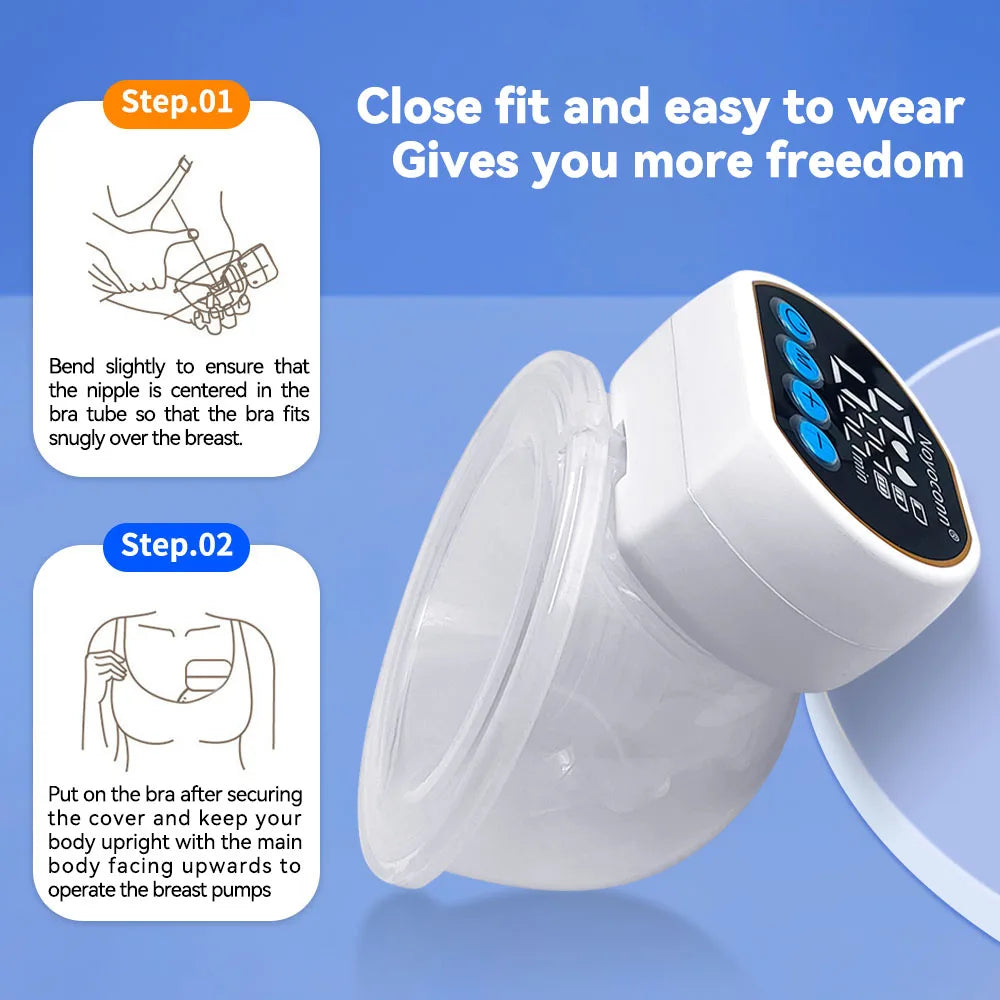 Portable Double-Sided Wearable Smart Breast Pump