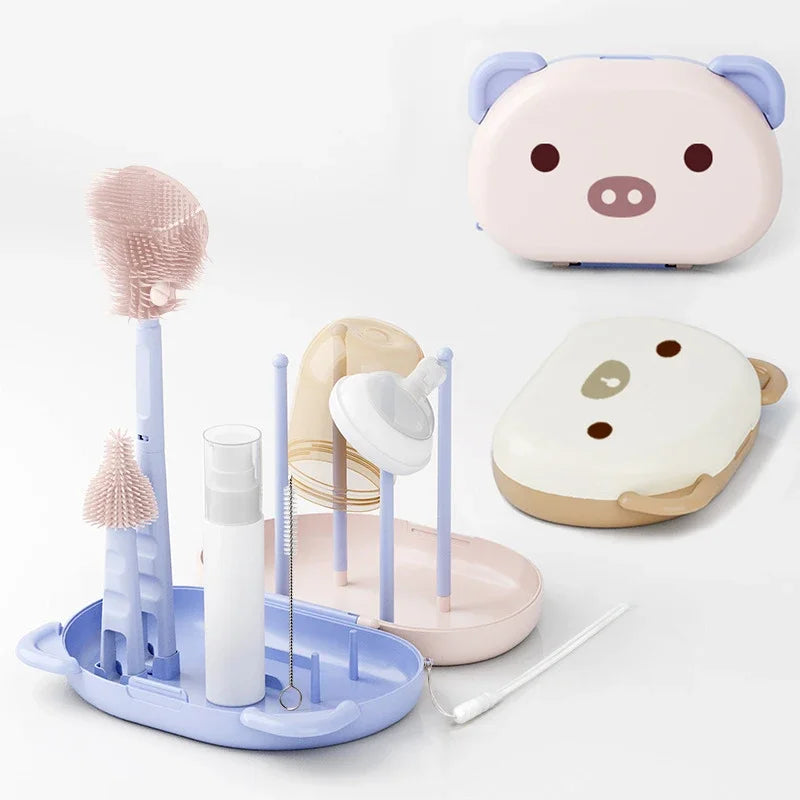 Portable Baby Bottle Cleaner Brush Set